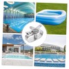 Kisangel 2pcs Ground Pool Cover Cable Winch Self-Locking Hoist for