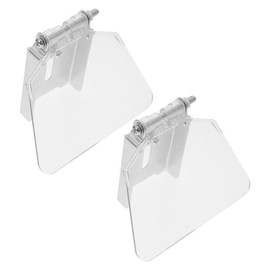 2 PCS Bench Grinder Eyeshield, 97 x 68mm Angle Grinder Eye Guard Shield Transparent Grinder Panel Attachment for Bench Type 125 Grinders