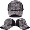 Gudessly - Gorra de béisbol ajustable con cristales de imitación