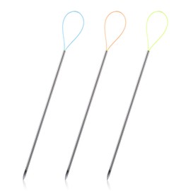 Ymapinc Snag Nab It Tool, 3pcs Repair Snag Tool, Needle Threading Knit Picker for Quilting Knitting Embroidery Sewing Repair Needle Thread Durable Stainless Steel Nylon 2.36in Orange Yellow Blue