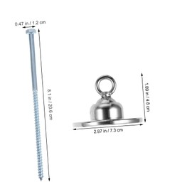 CORHAD 1 Set Heavy Duty Dog Tie Out Stake Set Rotating Ground Anchor for Dogs Durable Construction Easy Installation for Outdoor Use Includes Stake Pegs for Camping Training and Hiking