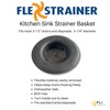 Flex Strainer Kitchen Sink Strainer, Made in The USA, Universal