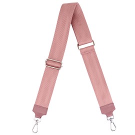 MIRROSI® Women's Bum Bag, Genuine Leather, Made in Italy, Shoulder Bag, Chest Bag, Crossbody Bag (1 Bag & 2 Straps), Dusky pink (plain), Bohemian