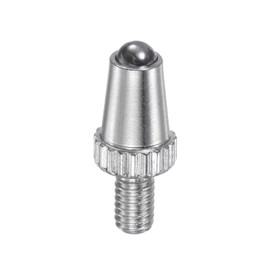 uxcell Contact Point for Dial Indicator Linear Gauge, 2.5mm Diameter Carbide Ball Tip M2.5 Thread 8mm Length
