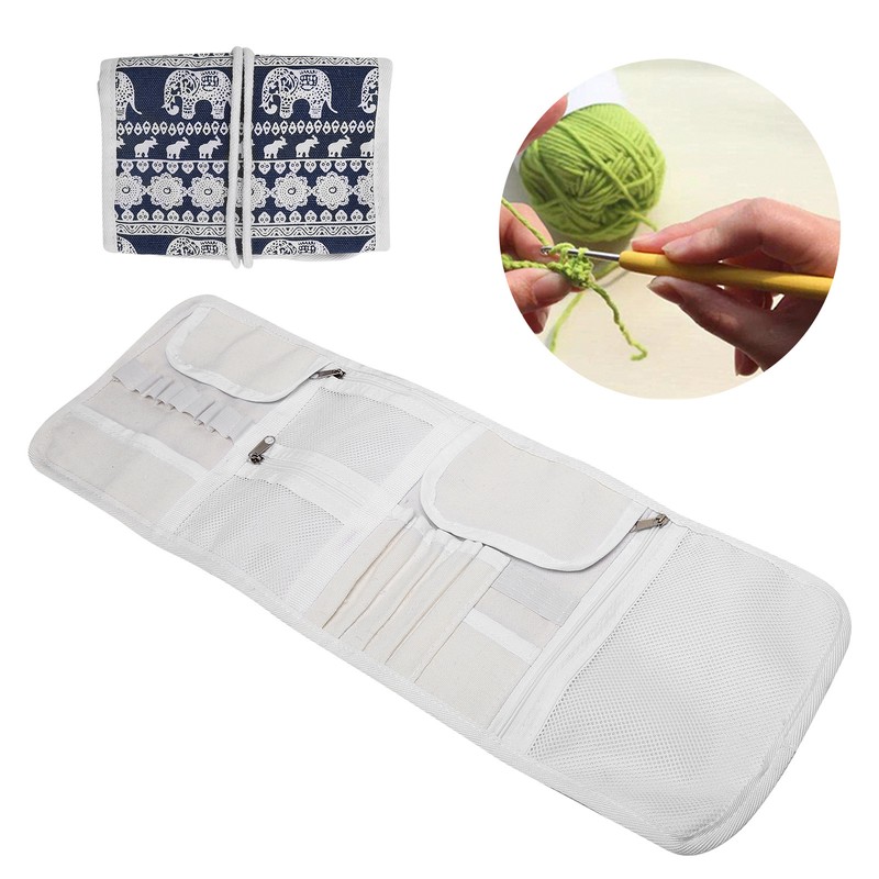 Knitting Needles Case Empty Crochet Hooks Storage Bag Knitting Needle