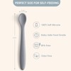 NETANY Silicone Baby Feeding Spoons, First Stage Infant Soft-Tip Easy