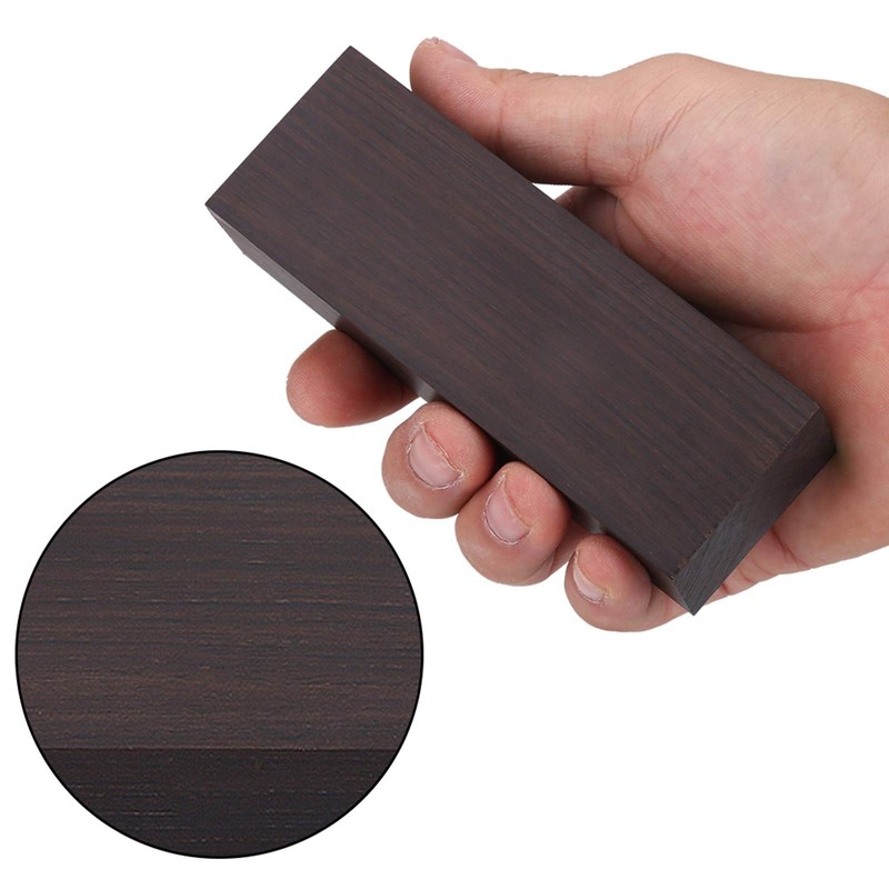 Ebony Wood Blank 12 x 4 x 2.5 cm Black