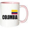 Mister Merchandise Colombia Flag Coffee Cup Tea Cup White /