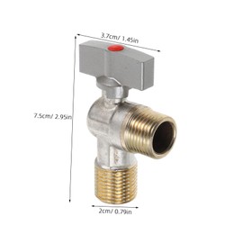 Operitacx High Flow Angle Valve Durable Shut Off Valve for Water Heater Replacement Efficient Water Easy Installation Compatible with Various Toilets and Fixtures