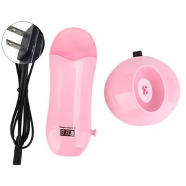 Temperature Adjustable Depilatory Wax Heater Electric Hair Removal Machine PinkUS Plug 110V