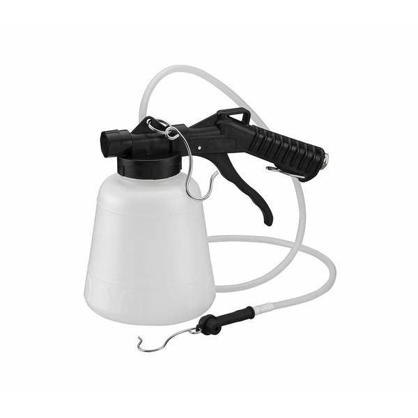 ARES 70923-1-Liter Vacuum Brake Fluid Bleeder - Hanging Hook and Locking Trigger Allows for Hands Free Operation