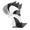 5 Blade Heat Powered Stove Fan Fireplace Fans Self Generating
