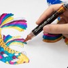 Pentel XGFH-DF Dual Metallic Brush, Orange + Metallic Yellow