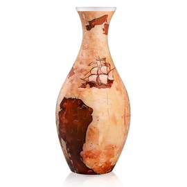 3D Puzzle Vase for Adults,3D Puzzle Vase for Flowers Made by 160 Curved Plastic Pieces,Unique Puzzles Crafts for Adults,Puzzle Gifts for Christmas,New Year,Mother's Day,Home and Office Decor