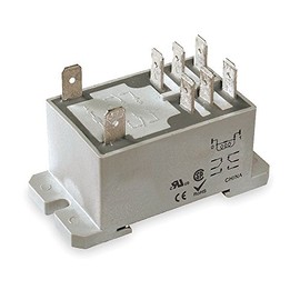 Dayton Enclosed Power Relay,8 Pin,24VAC,DPDT