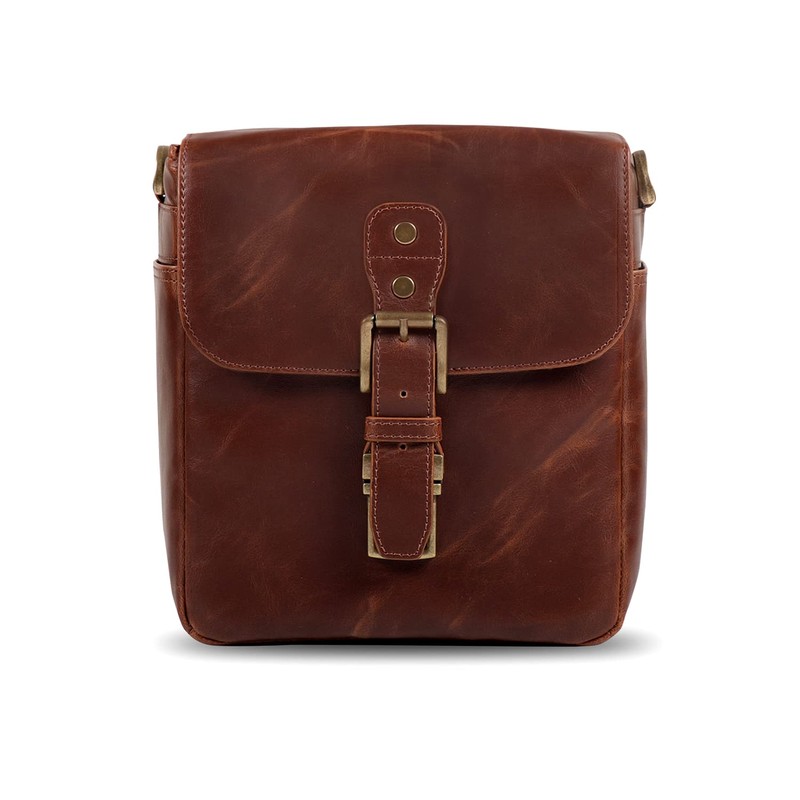 MegaGear MG1523 Leather Camera Messenger Bag for Mirrorless, Instant and