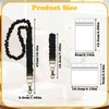 2 Pcs Stretchy Scrunchie lanyards with 4 Card Holders for