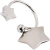 Design Gifts All Metal U Shaped Star Keychain