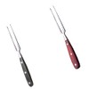 Stainless Steel Meat Fork Long Handle Cooking Tool Wooden Handle