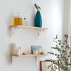 sourcing map 2 Pcs Decorative Shelf Brackets, 5" x 3"