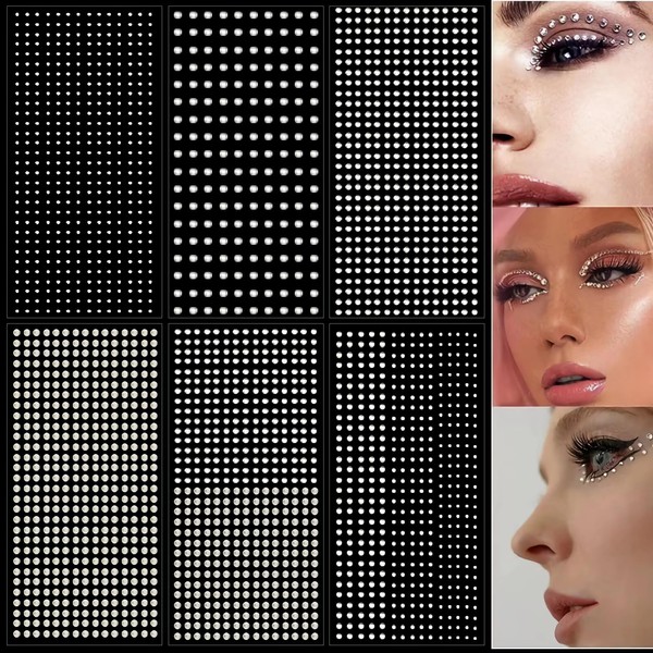Makeup Rhinestone Seal, Glitter Face Sticker, 3D Glitter Rhinestone, Face