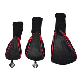 3pcs/Set Driver # 1 3 5 Fairway Wood Cover Golf Club Headcover (Red (3-piece set))
