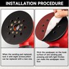 STEBRUAM 5 Inch 8 Hole Replacement Sander Backing Pad with