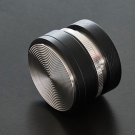 Coosigar 58mm Espresso Tamper | Adjustable Depth Fits All 58mm Espresso Portafilter | Concentric Patterned Base | Built-In-Spring Coffee Tamper | Stainless Steel & wood Tamper | Espresso Machine