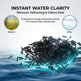 Sukh 310g Acid Free Activated Carbon Pellets - Activated Charcoal Bulk Activated Carbon Aquarium Charcoal Pellets Activated Charcoal Filter Carbon Aquarium Filter for Waterbox Aquariums Pond Fish Tank