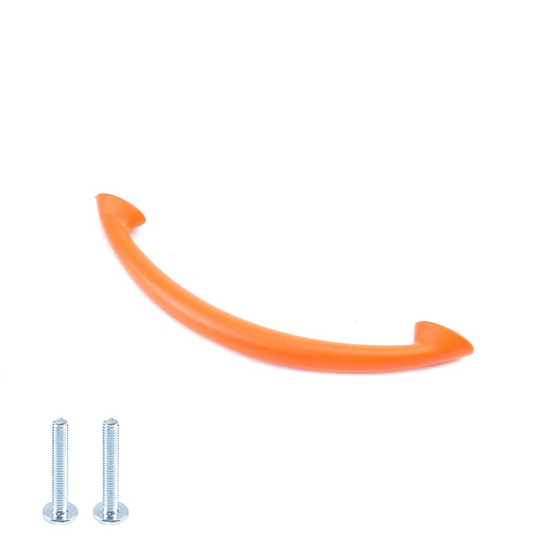HEVSTIL 4Pack 3.78" Drawer Pulls Orange Cabinet Pulls Hardware Drawer