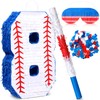 HyDren Baseball Piñata with Blindfold Bat Confetti 16 Inch Baseball
