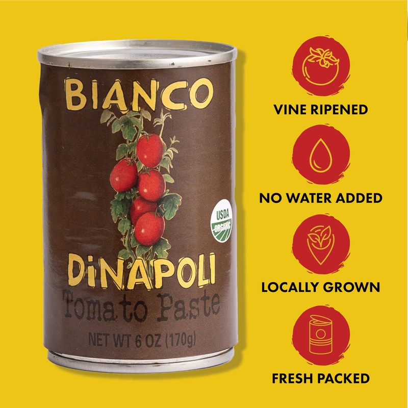 Bianco DiNapoli Organic Tomato Paste - Vine Ripened California Grown