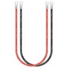 Jtron 20 inch Cables 10 AWG(6-5) Gauge Red + Black