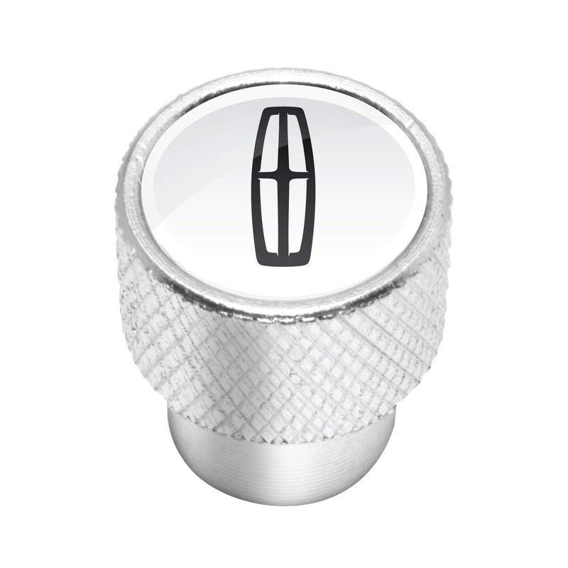 iPick Image for Lincoln Logo in White on Silver Easy-Grip
