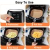 100Pcs Air Fryer Liners Compatible with Gourmia, Square Disposable Parchment