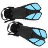 1 Pair Adjustable Diving Fins Soft TPR Open Heel Long