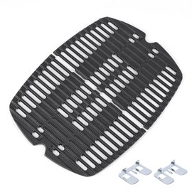 7644 Grill Grates for Weber Q100, Q1000, Q1200, Q120, Q1400, 516001, 516002, 50060001, 51010001, 51060001, Baby Q Cast Iron Grill Parts-2 Pack