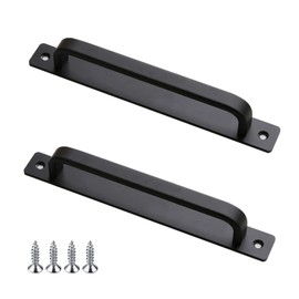 Yoaeyok 2 Pieces Door Handle 213 mm, Sliding Door Handles Barn Door Handles, Black Aluminium Alloy Door Handle, Cabinet Handle, Furniture Handle, Handles for Barn Door, Sliding Doors, Garden Gate