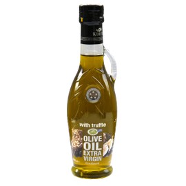 Extra Virgin olive oil with Truffle flavoured, KORVEL, glass bottle Amphora 250 ml, 8.45 fl oz