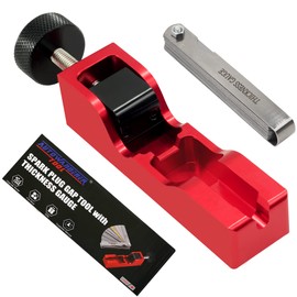 Herramienta universal para huecos de bujía con medidor de espesor para bujías rj19lm de 10 mm, 12 mm, 14 mm, 16 mm, herramienta para huecos de bujía (rojo)