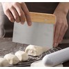 Sinyiol 4pc wooden handle stainless steel Bench dough scraper set