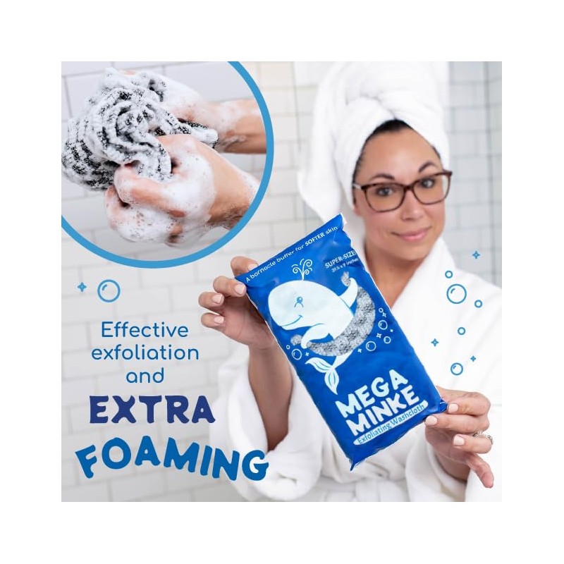 Kent Mega Minke Paño Exfoliante Piel Súper Suave Trapo Lavado