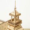 Cuteefun 3D Wooden Puzzle Lock Kit, Architecture Model Kit, Make