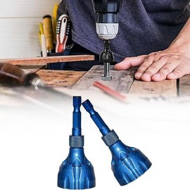 Thread Trimming and Angle Bolt Repair Tool,Deburring Exteral Chamfer for Screw, Angle DrillBit, Drill Bit for Angle Drill, Screwdriver Bit, PowerTool Accessories:_Blue-2PCS