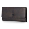 Timberland Leather RFID Flap Wallet Clutch Organizer, Camo