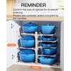 ORDORA 8-Tier Pots and Pans Organizer under Cabinet, Kitchen Cabinet