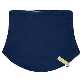 loud + proud Reversible Tube Scarf Made of Organic Cotton Fleece, GOTS Certified, Ultramarine