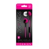 SENTRY HM363 ZIG-ZAGS EAR BUDS WITH IN-LINE MIC PINK BLACK