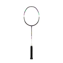 Badminton Racket Full Carbon Professional Badminton Set High Tension 18-35lbs 4U Continuous Smash for Speed Singles/Rear-Court Doubles-Chocolate Dark Purple (Get Strung)