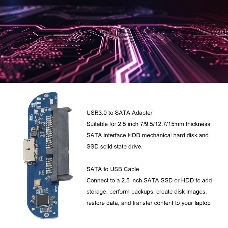USB 3.0 to 2.5 Inch Adapter, 5 Gbps Transfer Rate
